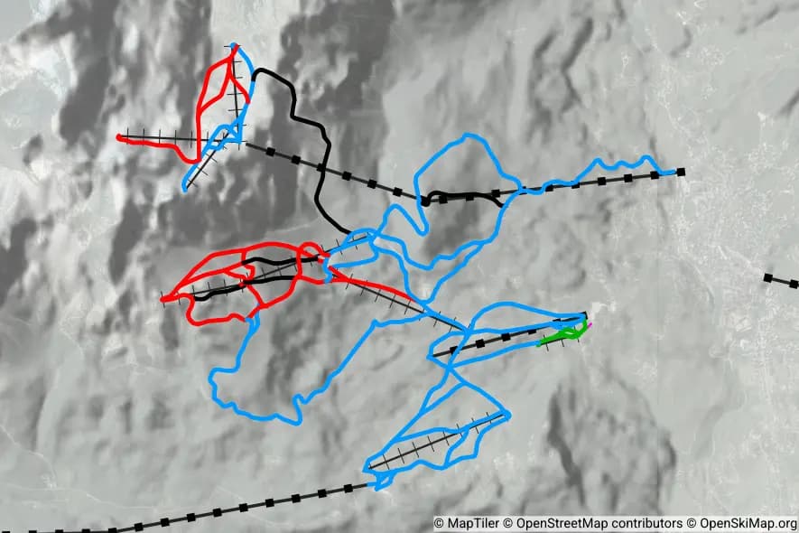 Cortina Tofane piste map