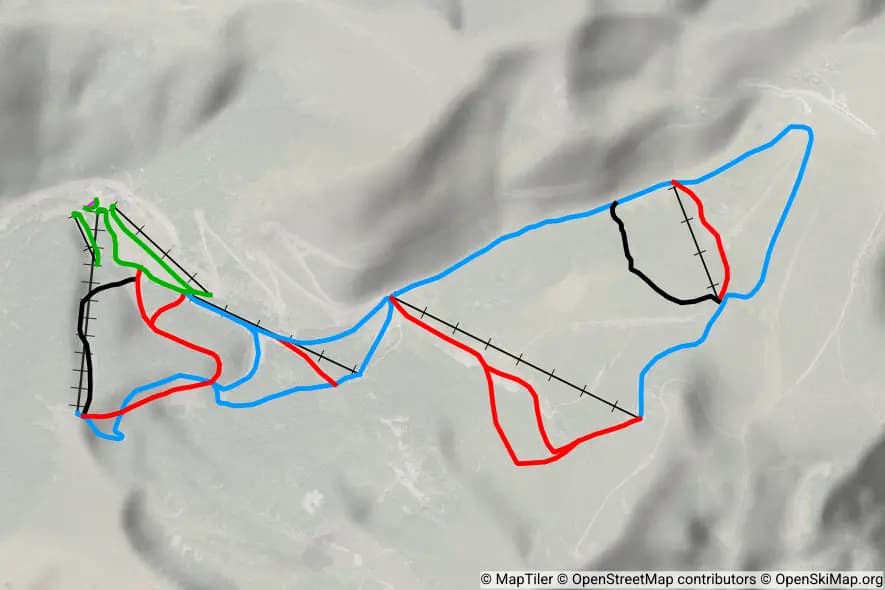 Ascou piste map