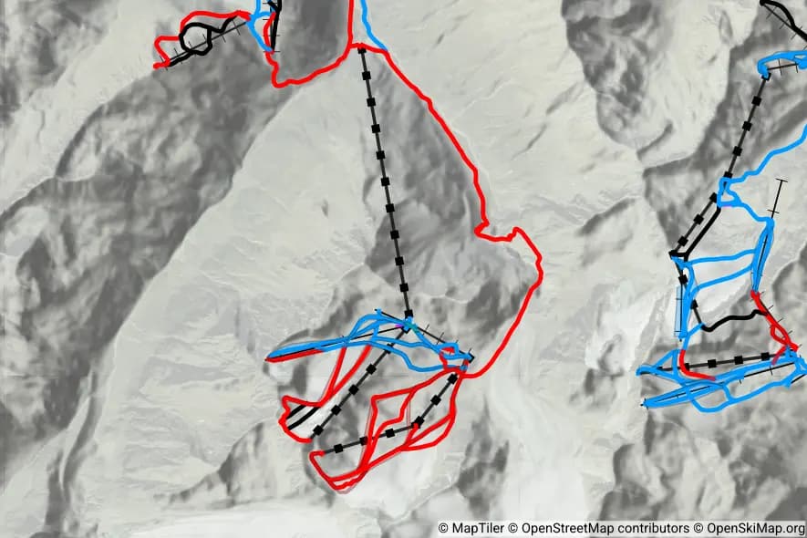Pitztaler Gletscher piste map