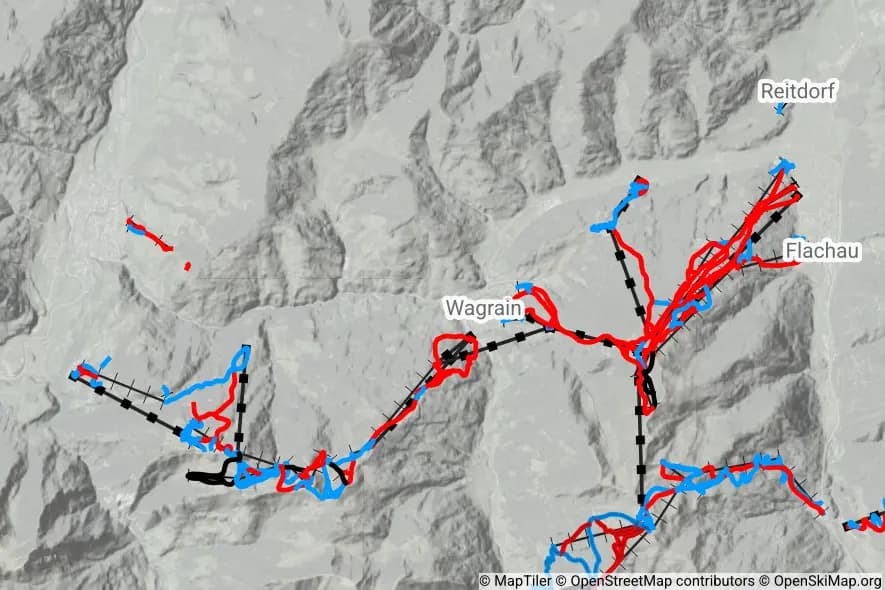 Snow Space Salzburg skimap