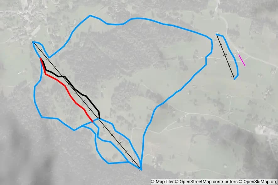 Prato Leventina skimap
