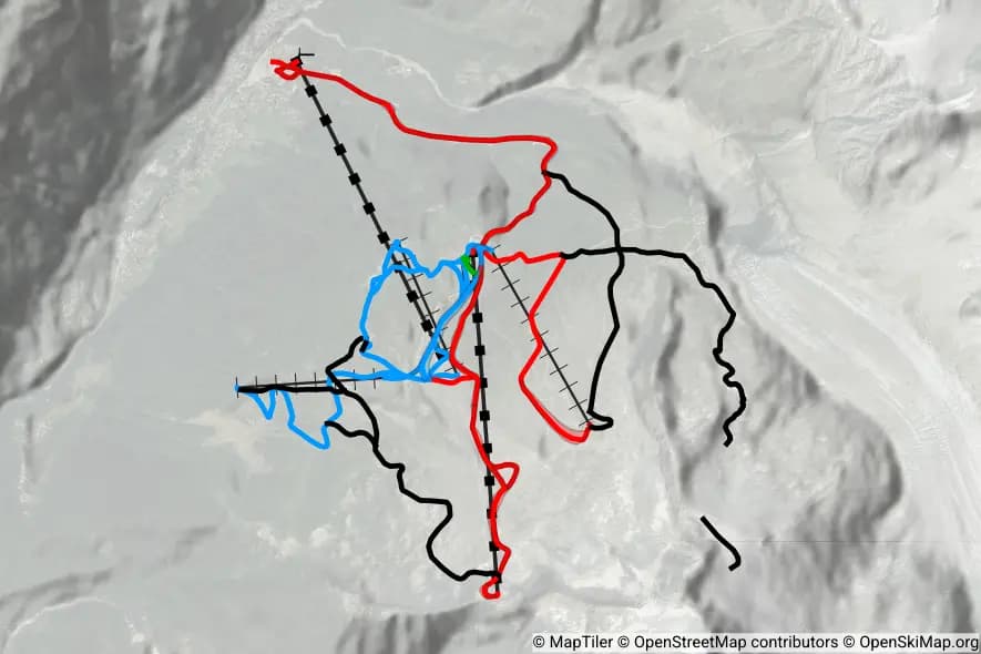 Les Grands Montets skimap