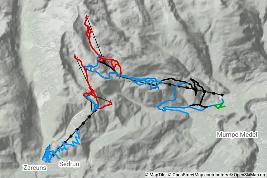Disentis/Mustér skimap