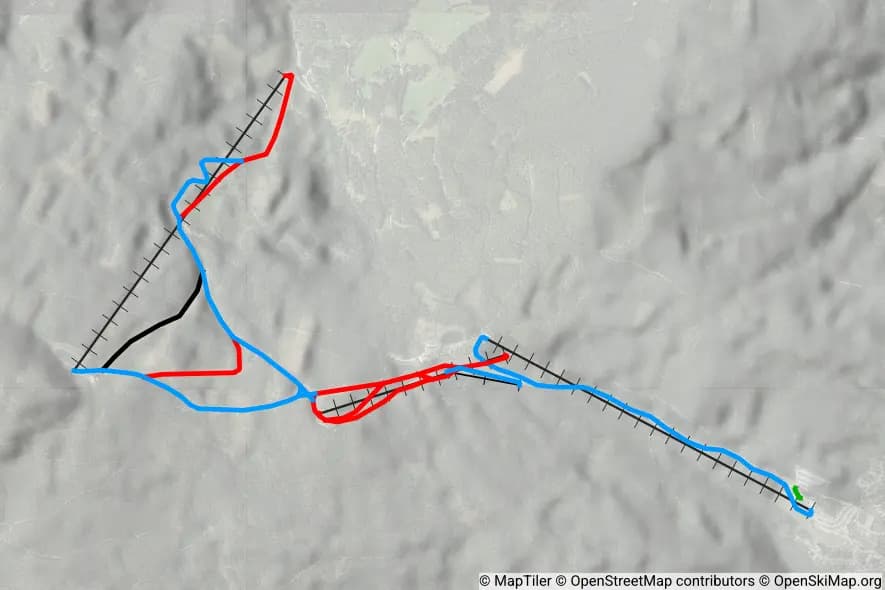 Skigebiet Mönichkirchen - Mariensee skimap