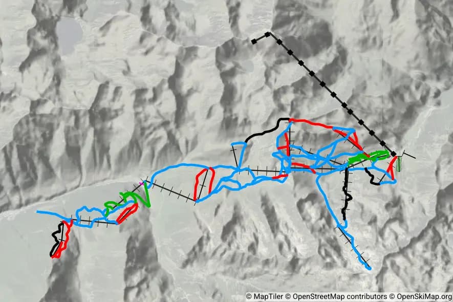 Grand Tourmalet skimap