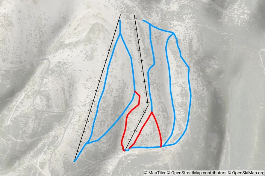 Chalet Reynard (Mont Ventoux) piste map