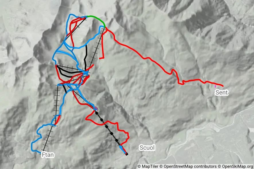 Scuol Motta Naluns skimap