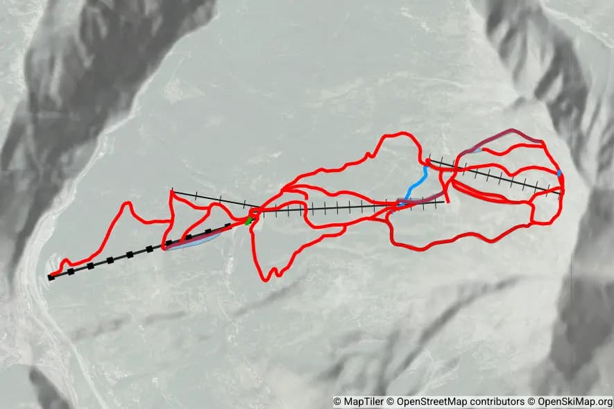 Bardonecchia - Jafferau skimap