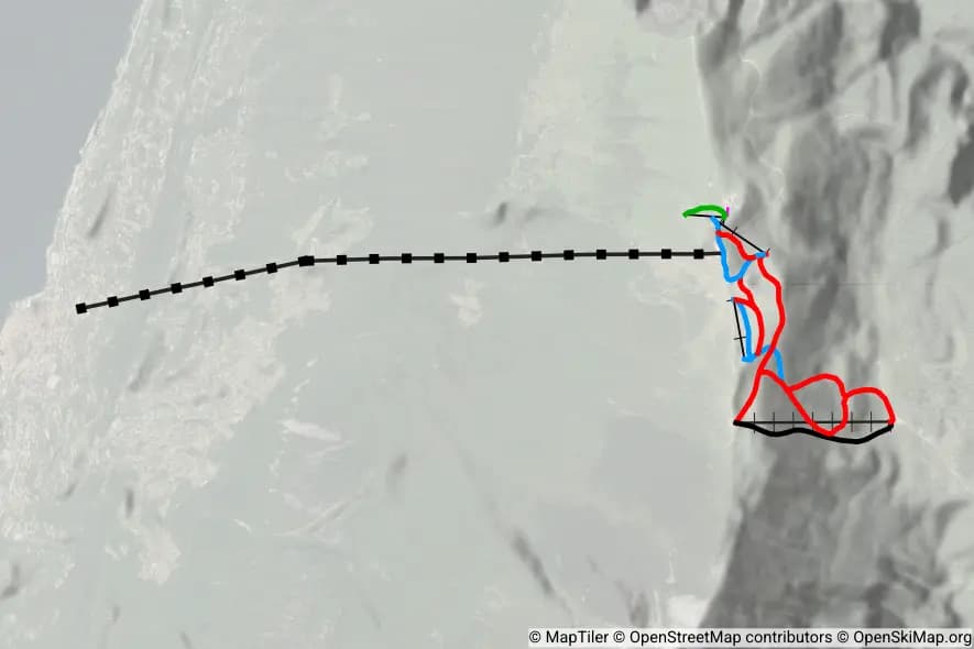 Prà Alpesina skimap