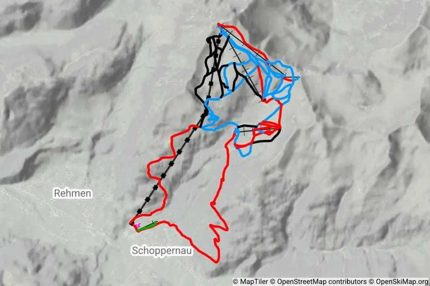 Skigebiet Diedamskopf skimap