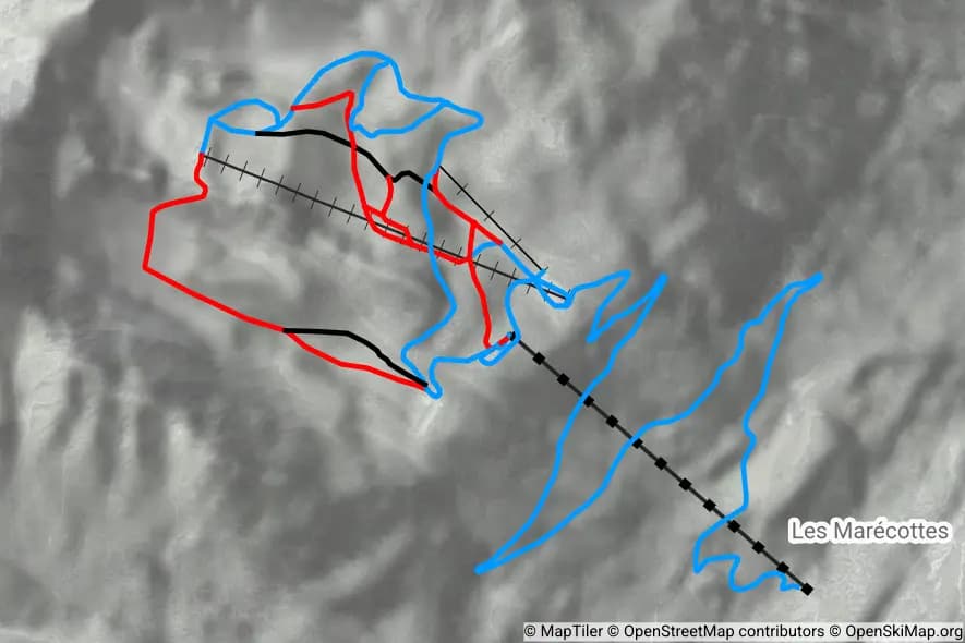 Les Marecottes skimap