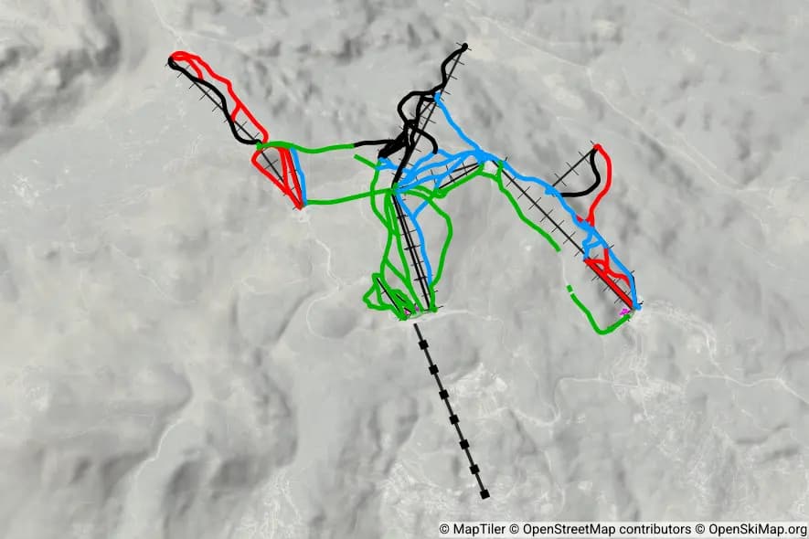 Font-Romeu Pyrénées 2000, Font-Romeu skimap