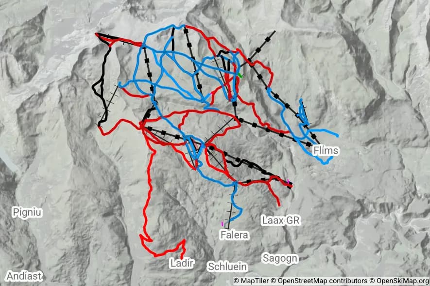 Laax skimap