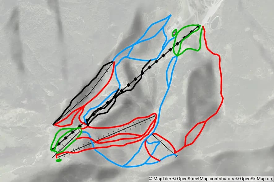 Estación Invernal y de Montaña Valgrande-Pajares skimap