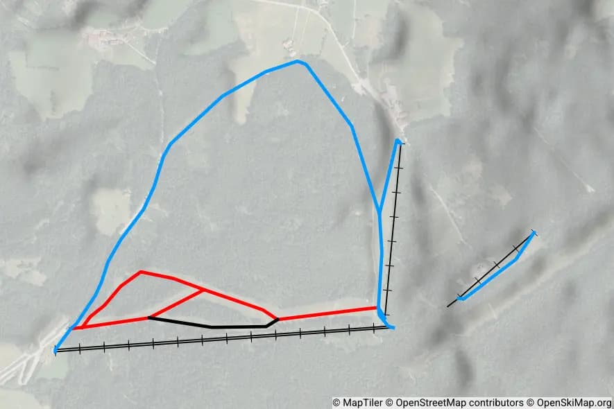 Hinterwies piste map