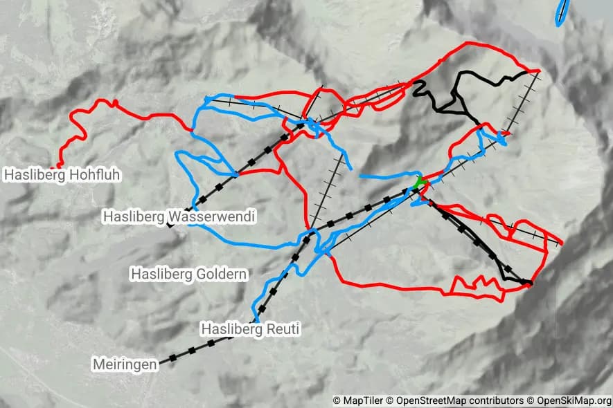 Meiringen - Hasliberg skimap