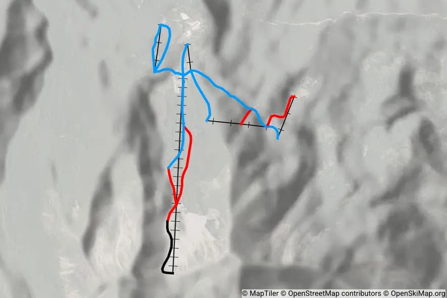 Sirino Sci piste map