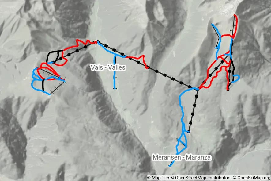 Gitschberg Jochtal, Rio Pusteria skimap