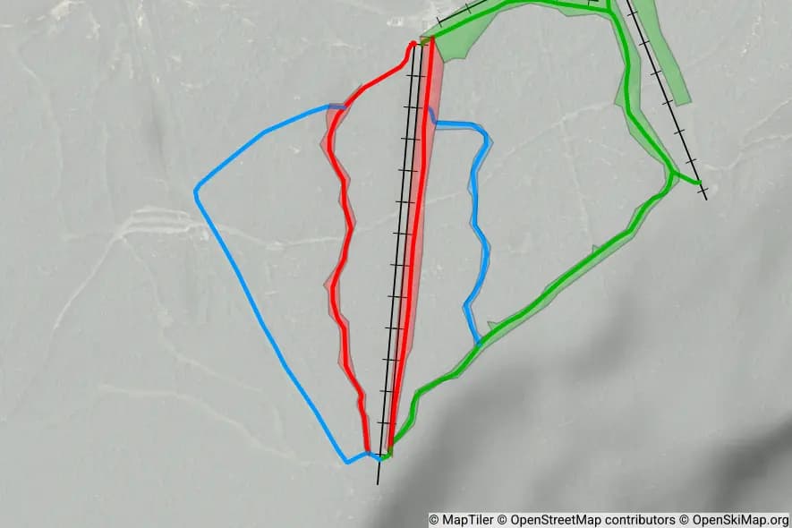 Station de ski de Brameloup piste map