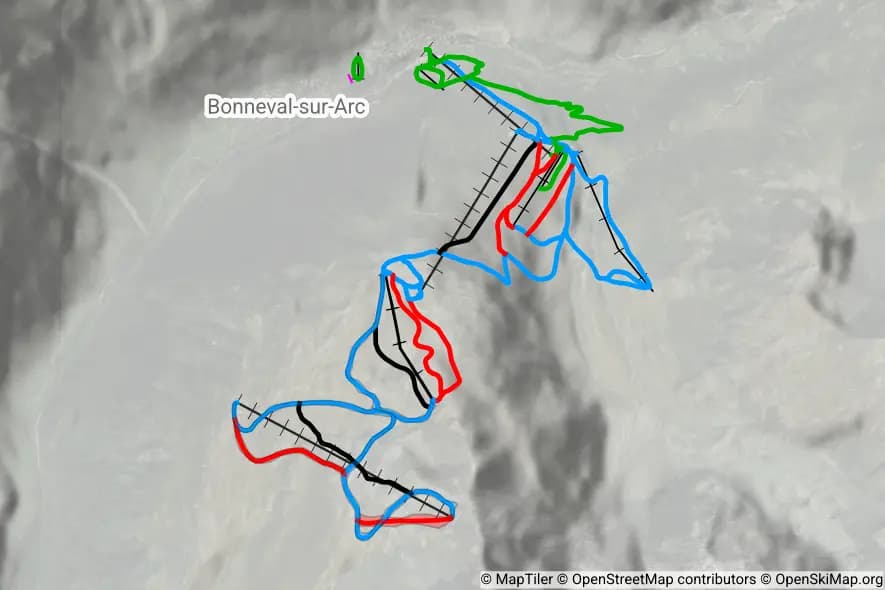 Bonneval-sur-Arc skimap