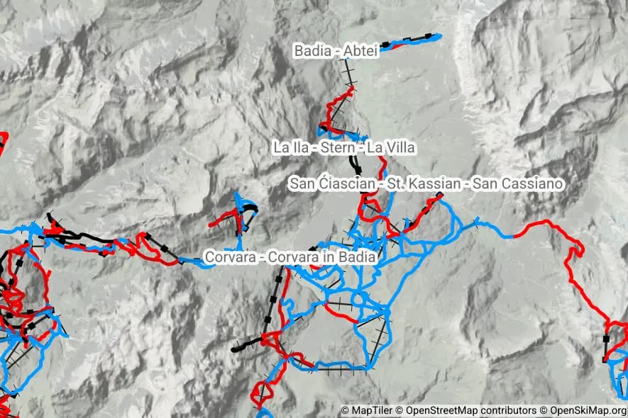 Alta Badia skimap