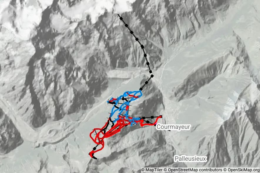 Courmayeur skimap