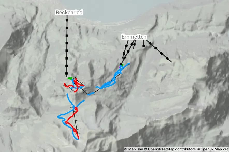 Klewenalp - Stockhütte skimap