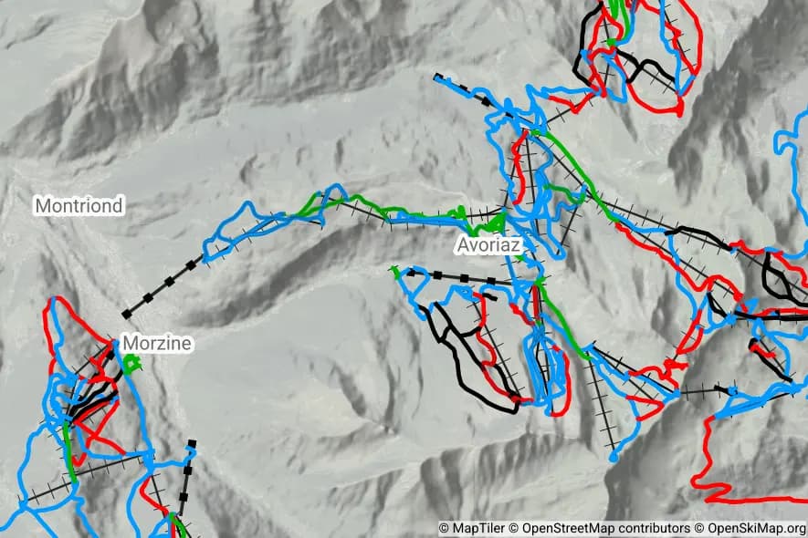 Avoriaz skimap