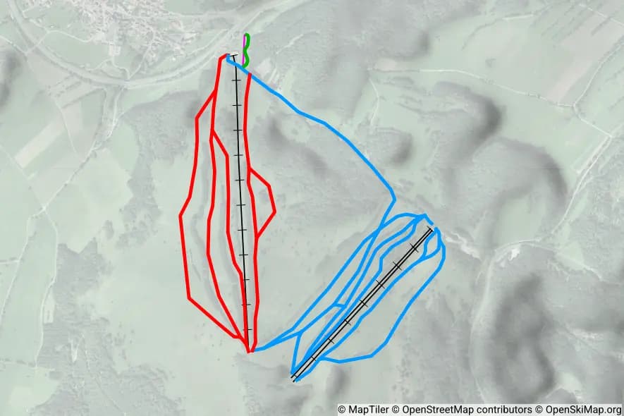 Skigebiet Arnsberglifte skimap