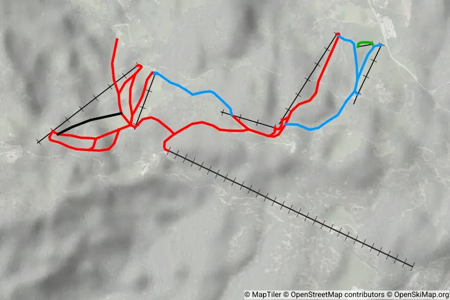 Mittenwald - Kranzberg skimap