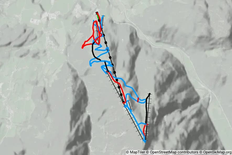 Hochkössen - Unterberghorn skimap