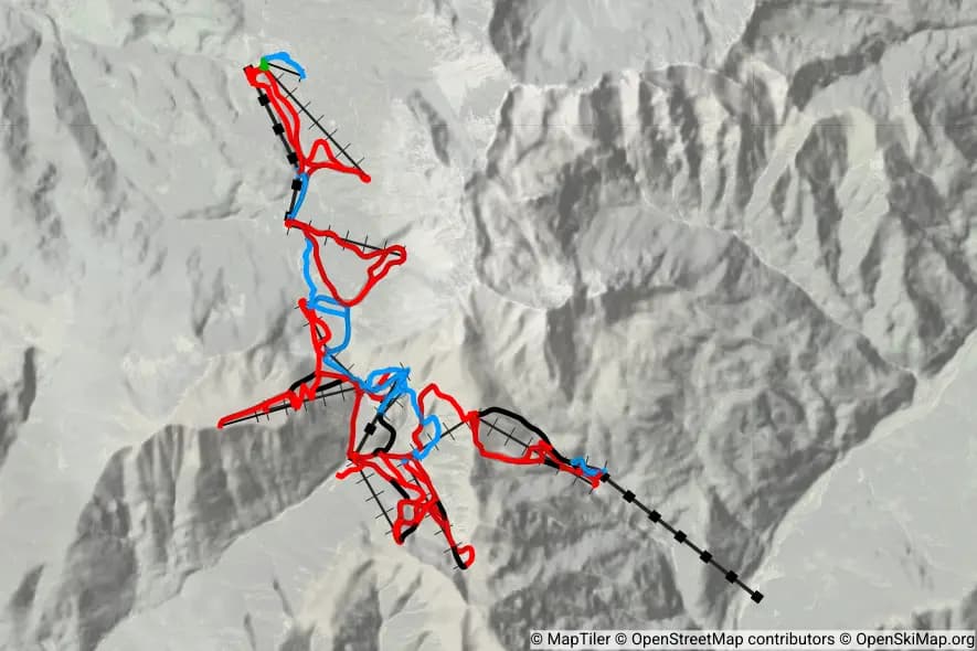 Latemar Dolomites skimap