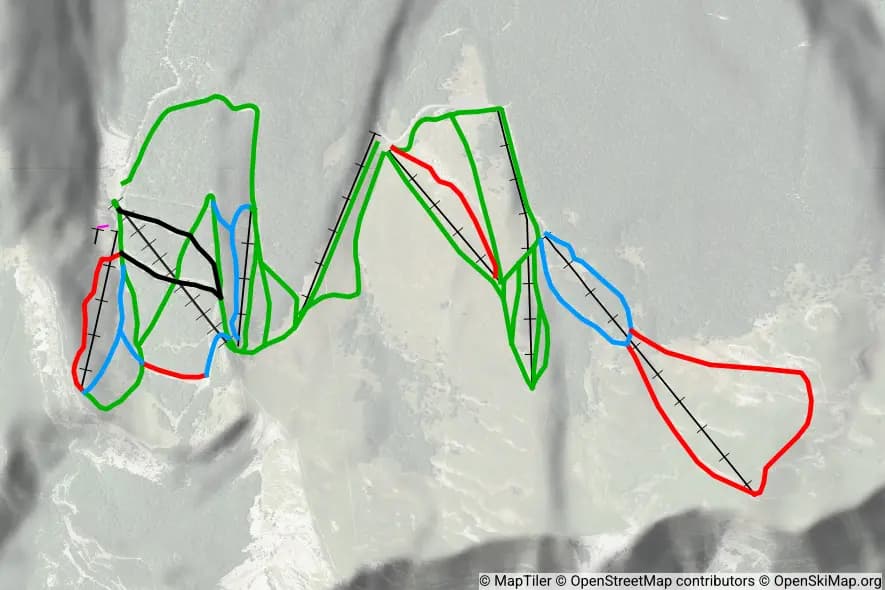 Station du Col de Rousset skimap