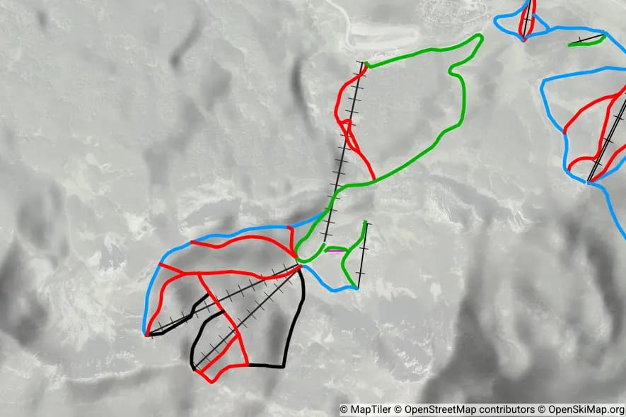 Estación Invernal Fuentes de Invierno piste map