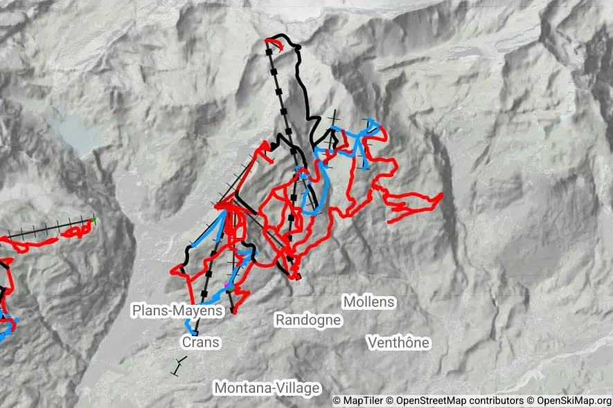 Crans-Montana skimap