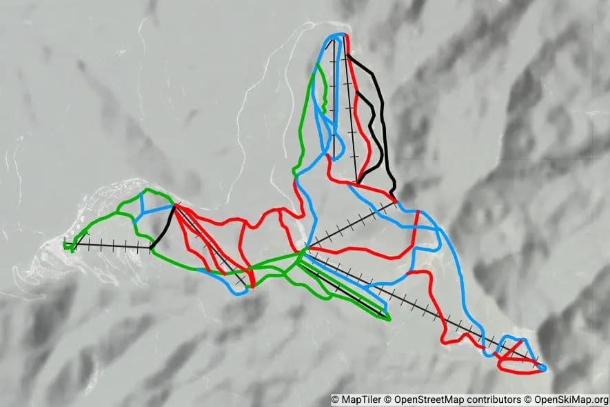 Le Collet d'Allevard piste map