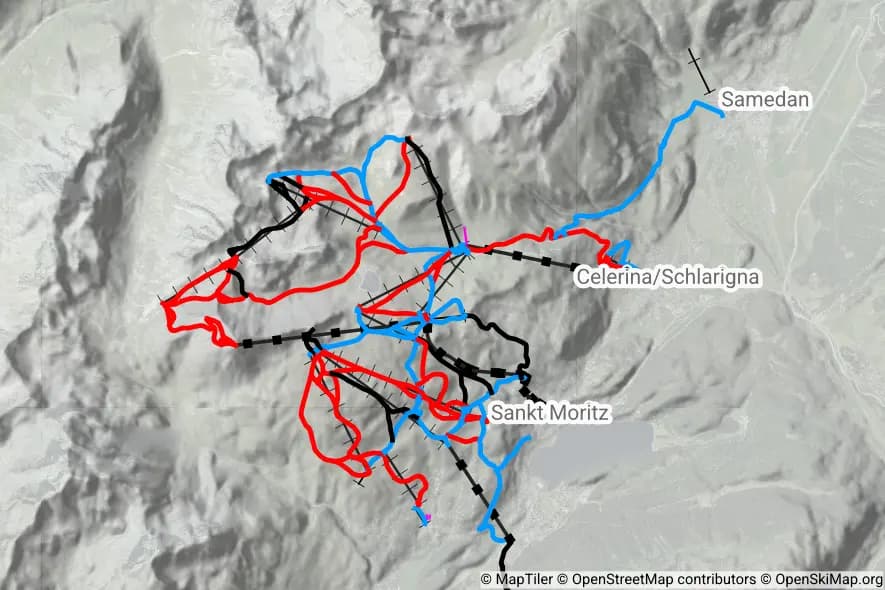 Corviglia skimap