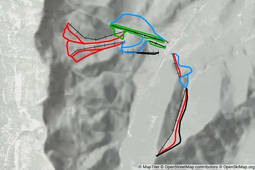 Gresse en Vercors skimap
