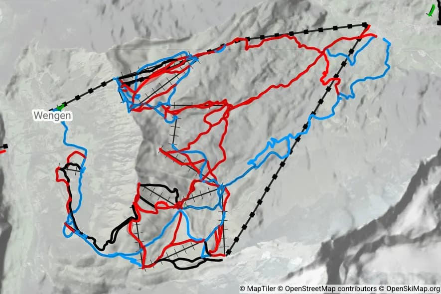 Grindelwald - Wengen (Kleine Scheidegg - Männlichen) skimap