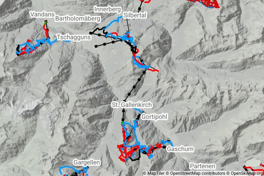 Silvretta Montafon skimap