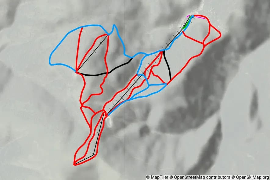 Roubion-Les-Buisses piste map