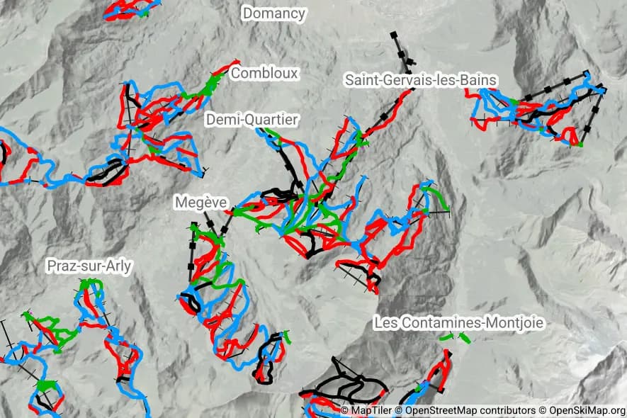 Megève skimap