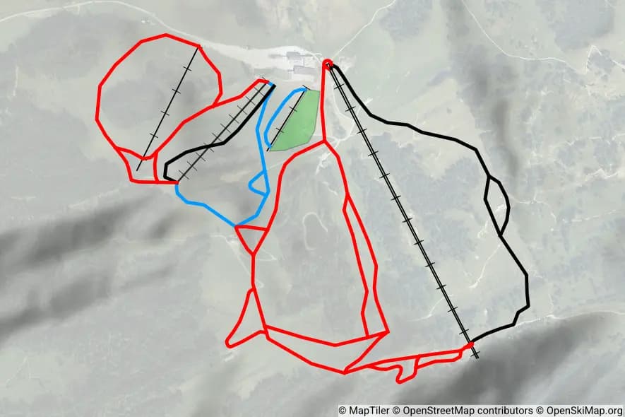 Skigebiet Hochhäderich skimap