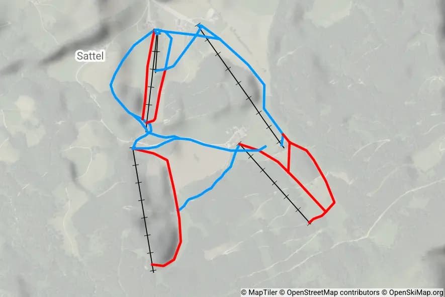 Skigebiet Königsberg - Hollenstein skimap