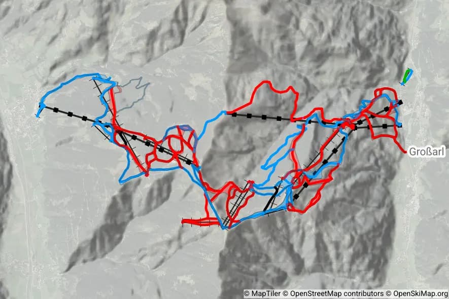 Großarltal-Dorfgastein skimap