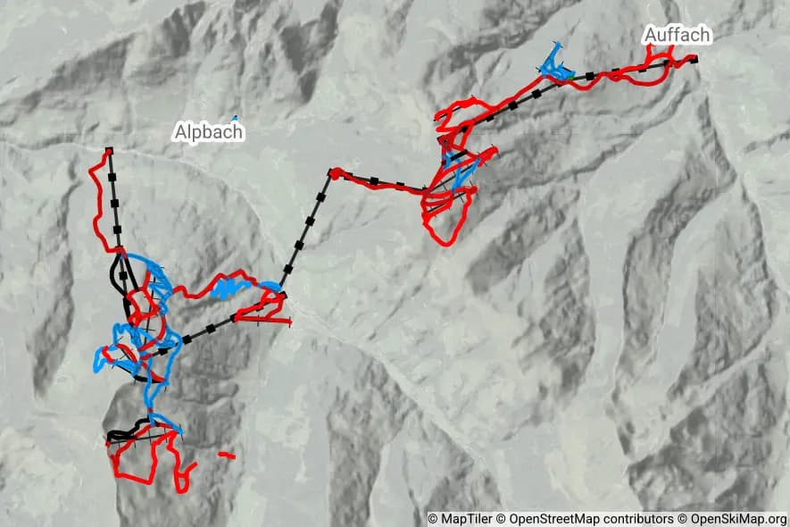 Ski Juwel Alpbachtal Wildschönau skimap