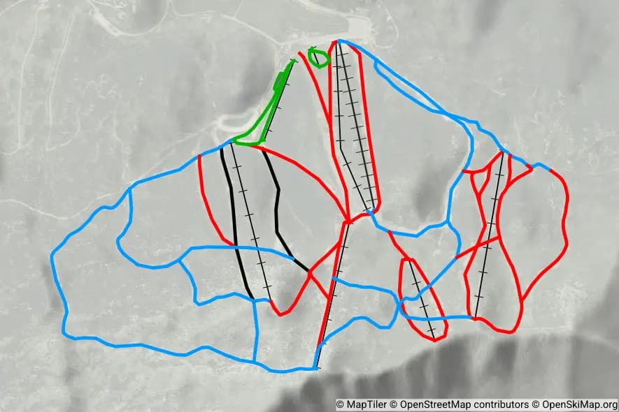 Gréolières-Les-Neiges piste map